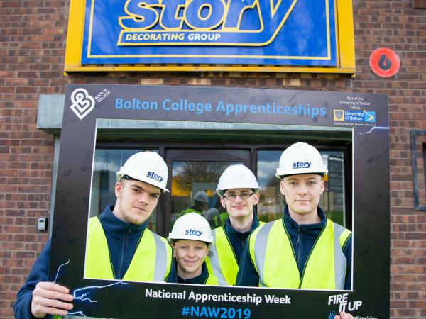 Painting & Decorating apprentices brush with success! » Bolton College